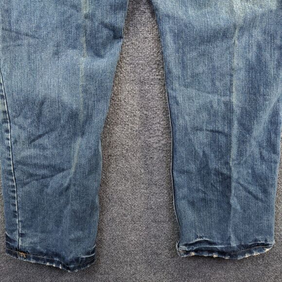 Old Navy Men's Boot-Cut Leg Jeans Blue 36x32 Stone Wash Denim 5-Pocket - Picture 7 of 11